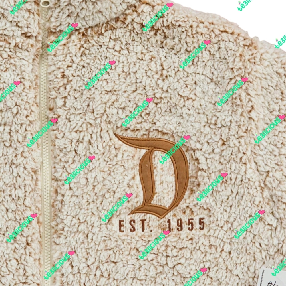 DISNEYLAND CREAM BRONZE SHERPA FLEECE ZIPPED UP JACKET - Picture 4 of 6
